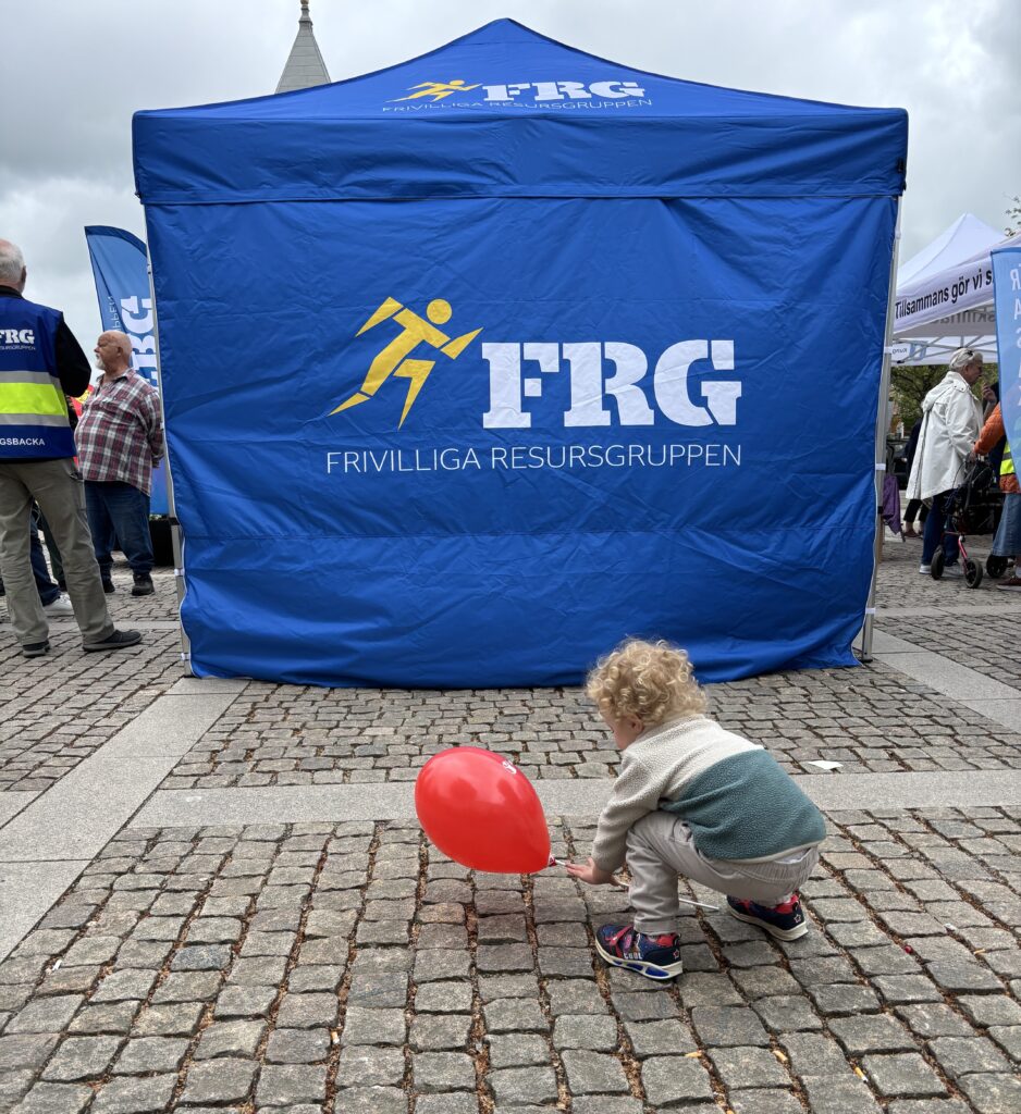 FRG tält på Kungsbacka torg Blåljusdagen 2026